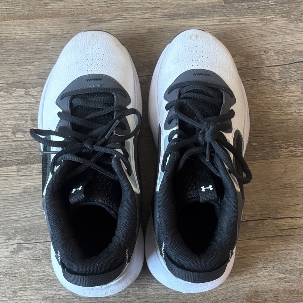Under Armour Black and White Athletic Shoes